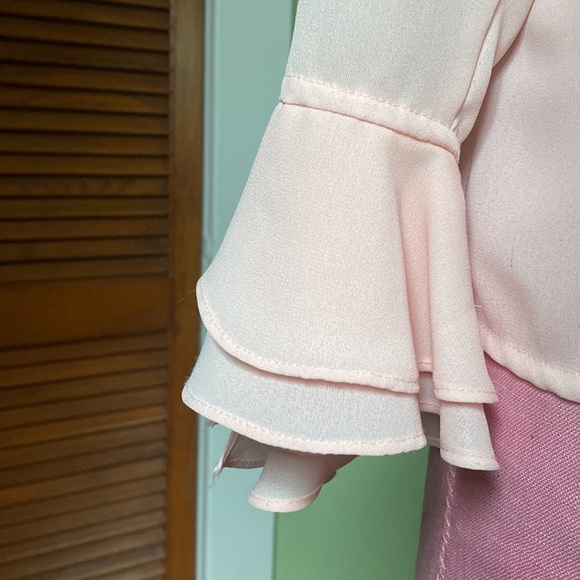 1980s Peach Blouse - Picture 3 of 7